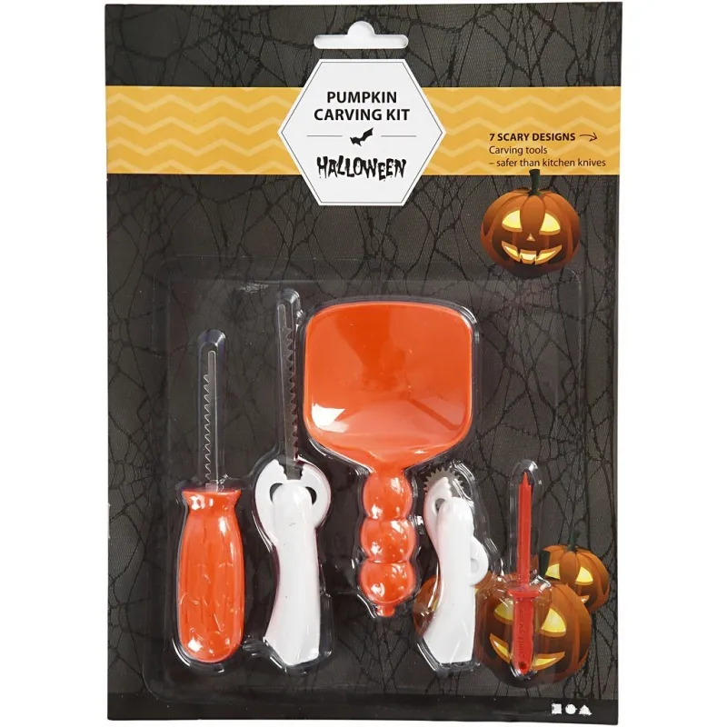 Werkzeug zum Kürbisschnitzen, 1 Set