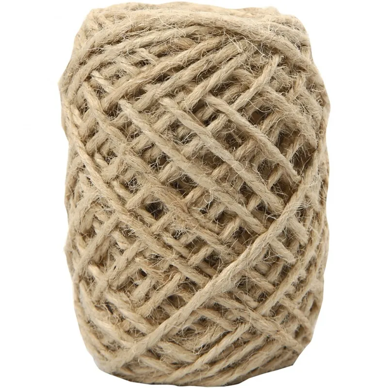 Naturhanf-Schnur, Dicke 1-2 mm, Natur, 30 m/ 1 Rolle
