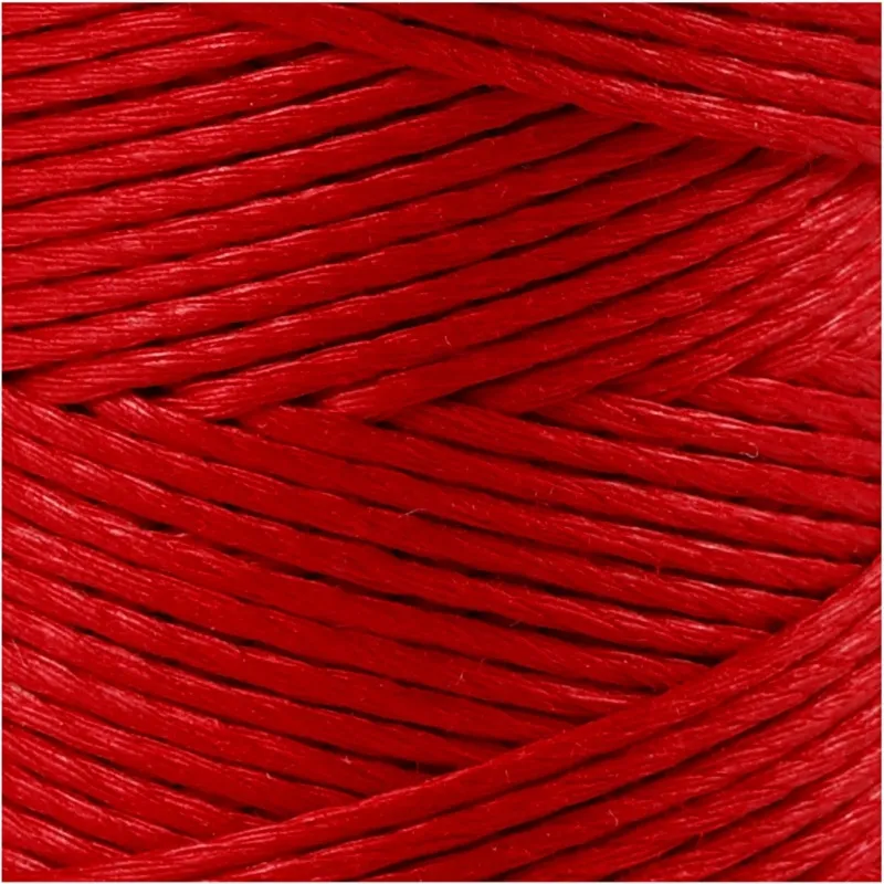 Bambusschnur, Dicke 1 mm, Rot, 65 m/ 1 Rolle