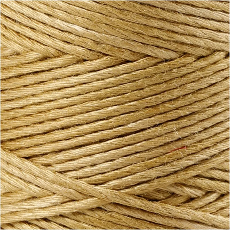 Bambusschnur, Dicke 1 mm, Gold, 65 m/ 1 Rolle