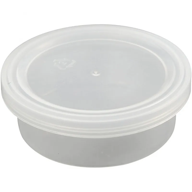 Plastikdose mit Deckel, H 24 mm, D 68 mm, 45 ml, 20 Stk/ 1 Pck