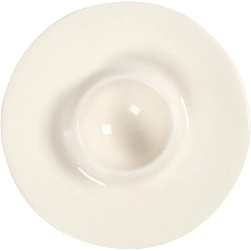 Eierbecher, D 10,3 cm, Lochgröße 3,9 cm, Weiß, 12 Stk/ 1 Pck