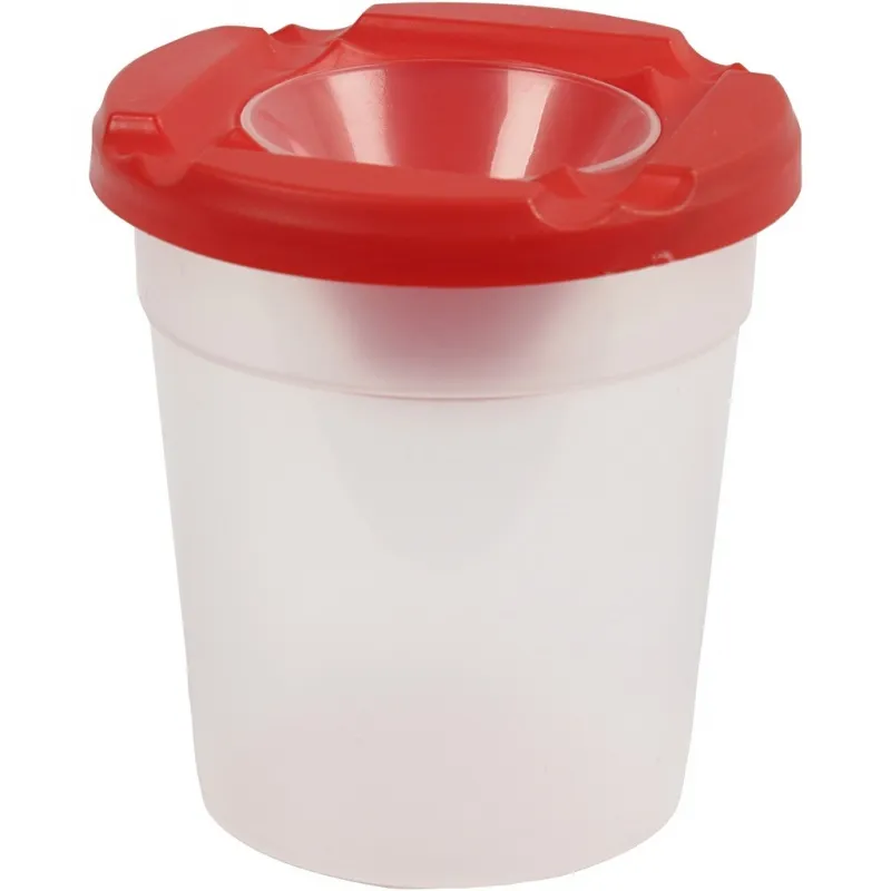 Auslaufsicherer Pinselbecher, H 8,5 cm, D 8 cm, 250 ml, 15 Stk/ 1 Pck