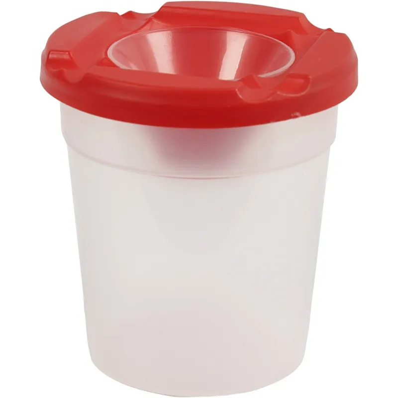 Auslaufsicherer Pinselbecher, H 8,5 cm, D 8 cm, 250 ml, 1 Stk