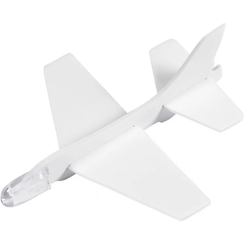 Flugzeug-Sortiment, L 11,5-12,5 cm, B 11-12 cm, Weiß, 3 Stk/ 1 Pck