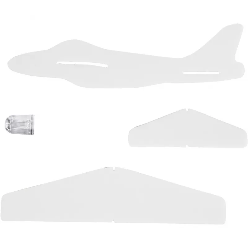 Flugzeug-Sortiment, L 11,5-19 cm, B 11-17,5 cm, Weiß, 50 Stk/ 1 Pck