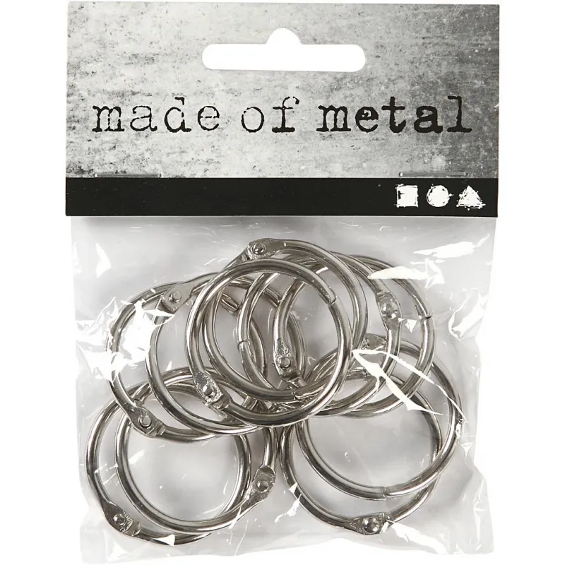 Binderinge, D 25 mm, Dicke 2,7 mm, 10 Stk/ 1 Pck