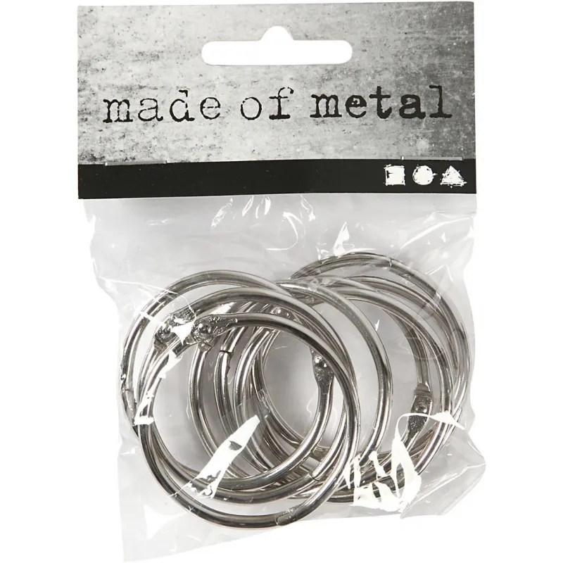 Binderinge, D 38 mm, Dicke 3 mm, 8 Stk/ 1 Pck