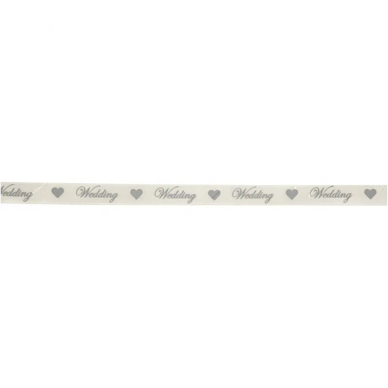 Satinband, B 10 mm, Naturweiß, 8 m/ 1 Rolle