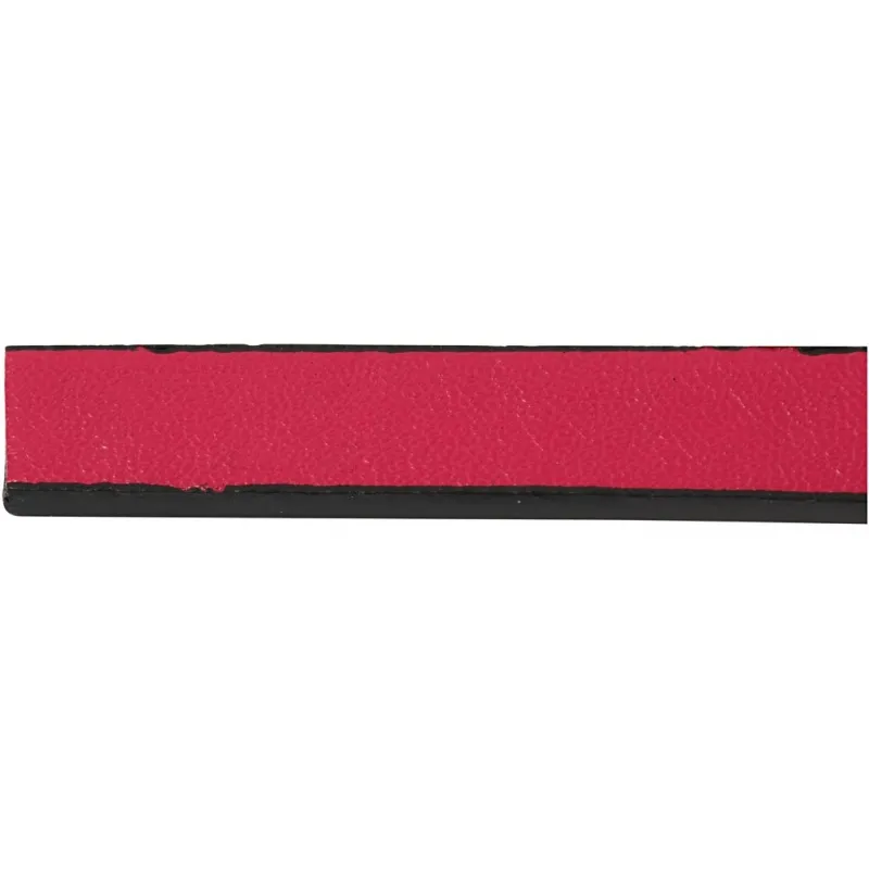 Lederband Imitat, B 10 mm, Dicke 3 mm, Pink, 1 m/ 1 Pck