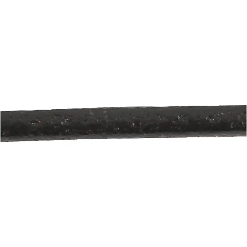 Lederband, Dicke 1 mm, Schwarz, 50 m/ 1 Rolle