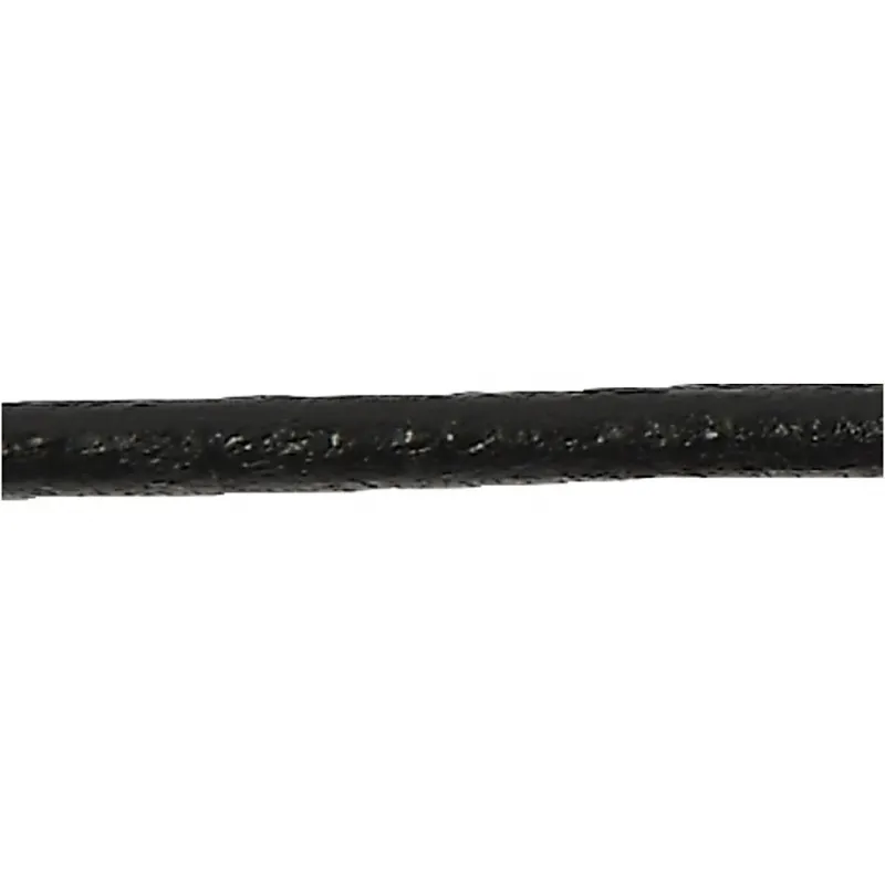 Lederband, Dicke 2 mm, Schwarz, 10 m/ 1 Rolle