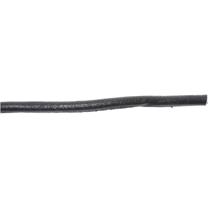 Lederband, Dicke 4 mm, Schwarz, 5 m/ 1 Rolle