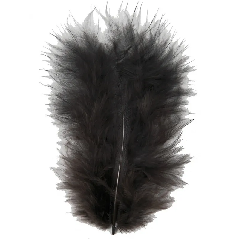 Daunen, Größe 5-12 cm, Schwarz, 15 Stk/ 1 Pck