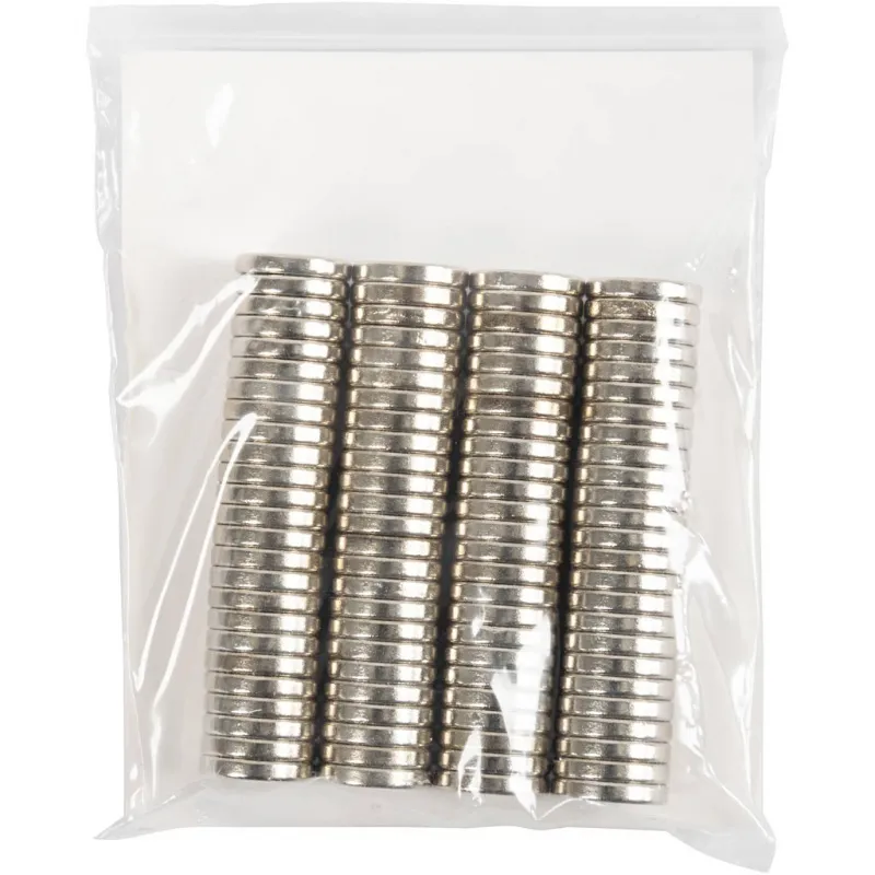Power-Magnet ”NdFeB” , D 10 mm, Dicke 2 mm, 100 Stk/ 1 Pck