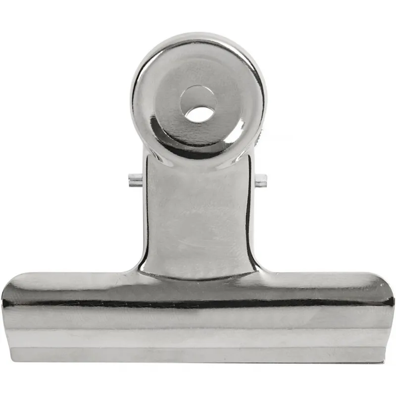 Briefklemmer, B 7,5 cm, Silber, 6 Stk/ 1 Pck