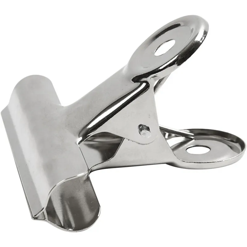 Briefklemmer, B 7,5 cm, Silber, 6 Stk/ 1 Pck