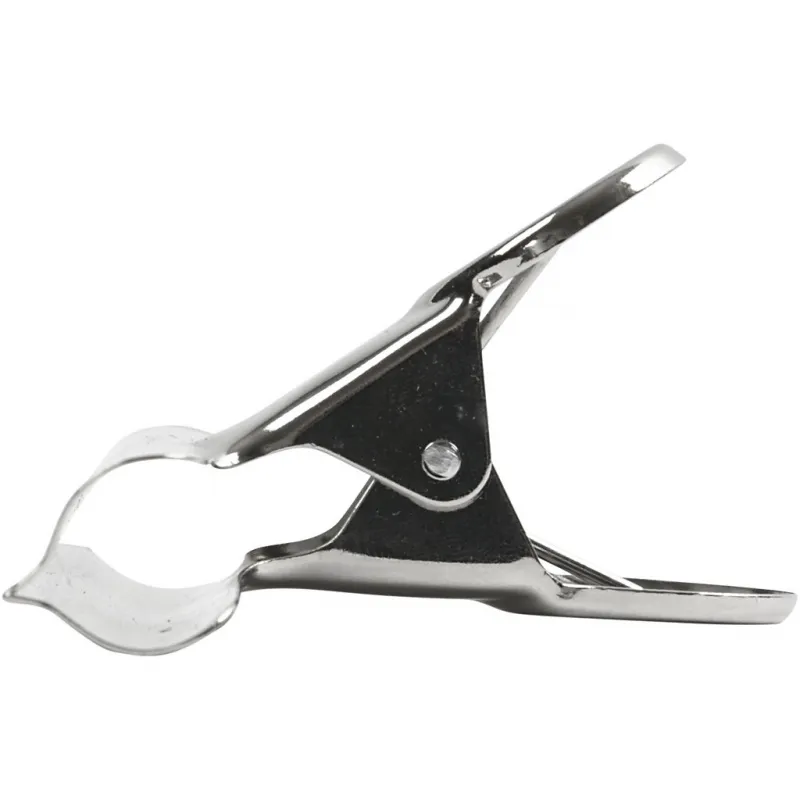 Briefklemmer, B 7,5 cm, Silber, 6 Stk/ 1 Pck