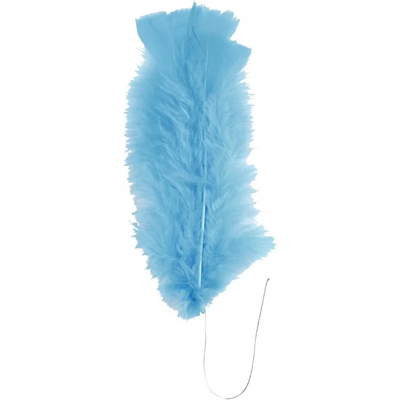 Federn, Größe 11-17 cm, Sortierte Farben, 18 Bündl./ 1 Pck