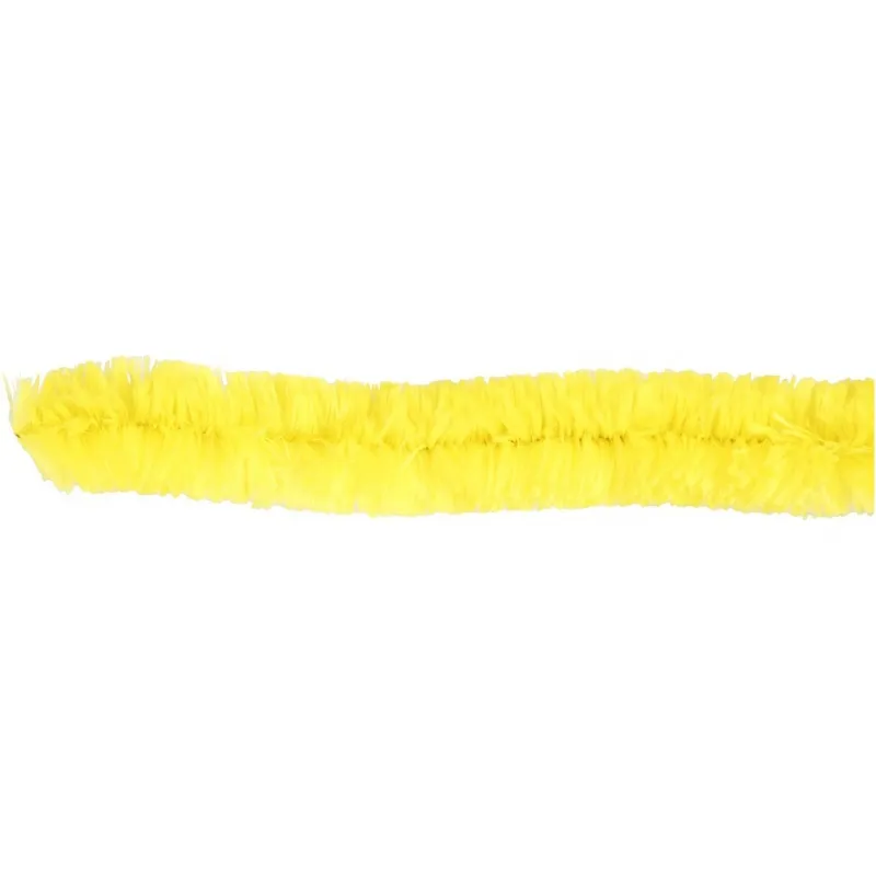 Pfeifenreiniger, L 40 cm, Dicke 30 mm, Gelb, 4 Stk/ 1 Pck