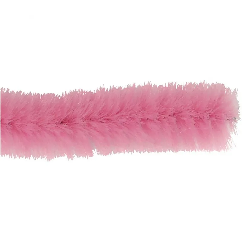 Pfeifenreiniger, L 30 cm, Dicke 15 mm, Pink, 15 Stk/ 1 Pck