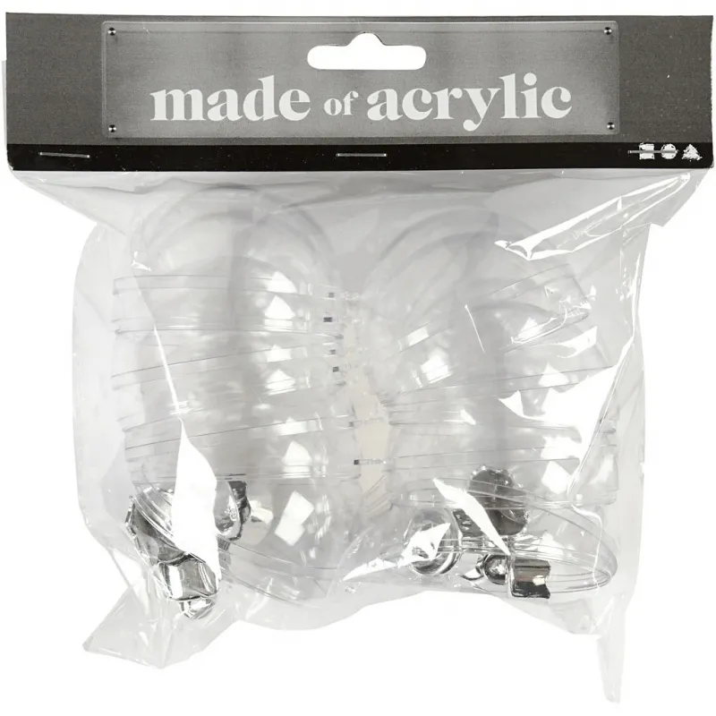 Deko-Kugeln, D 6 cm, Transparent, 8 Stk/ 1 Pck