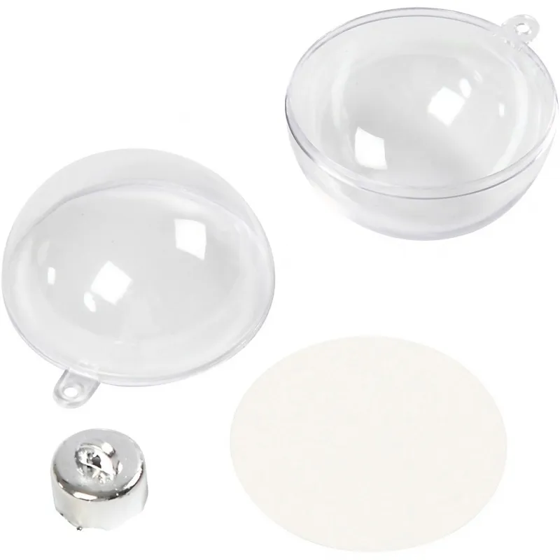 Deko-Kugeln, D 5 cm, Transparent, 10 Stk/ 1 Pck