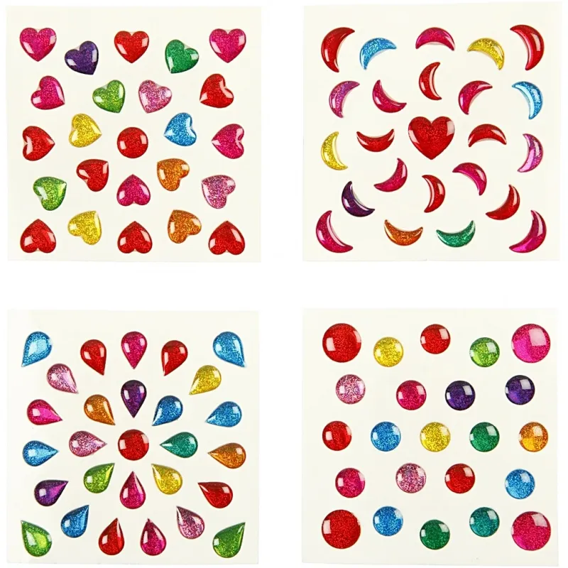 Sticker, Mini, Größe 7-11 mm, 100 Bl./ 1 Pck