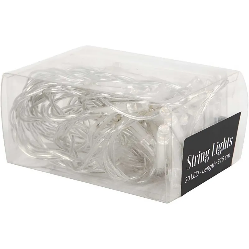 LED-Lichterkette, L 3,15 m, Transparent, 1 Stk