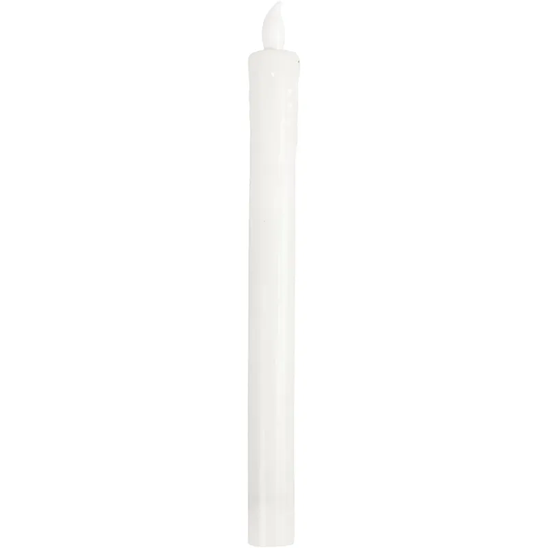 LED-Kerzen, H 24,5 cm, D 20 mm, 4 Stk/ 1 Pck