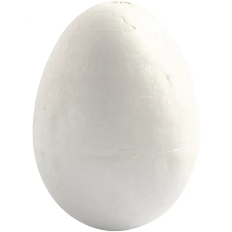 Styropor-Eier, H 4,8 cm, Weiß, 100 Stk/ 1 Pck