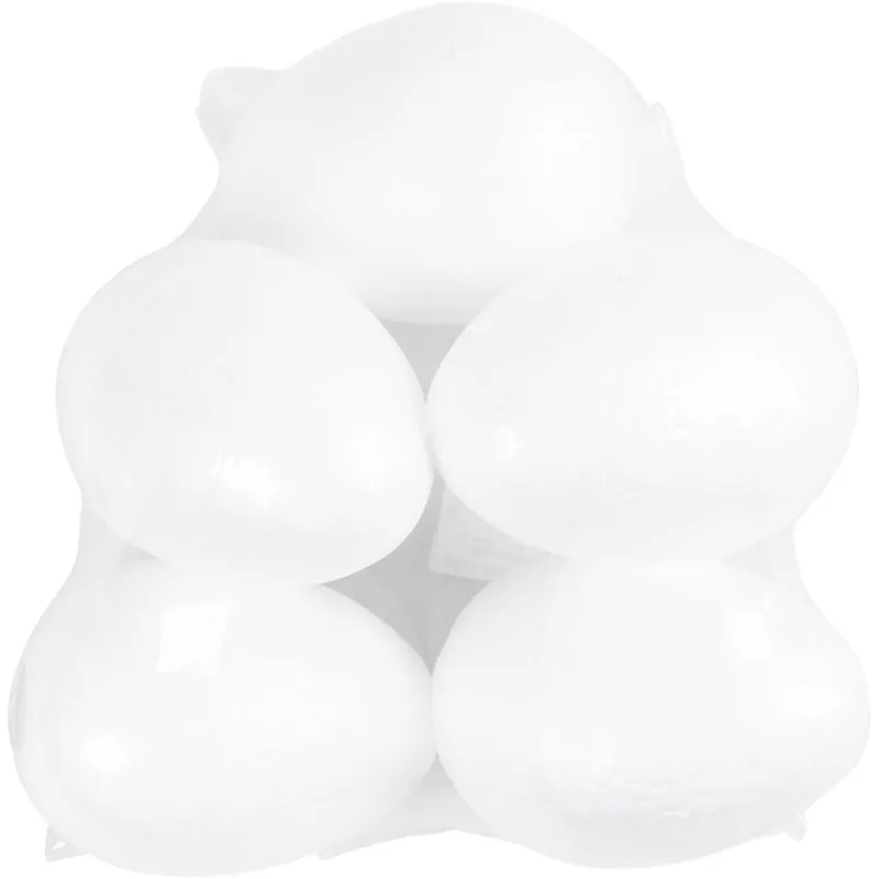 Styropor-Eier, H 10 cm, Weiß, 5 Stk/ 1 Pck