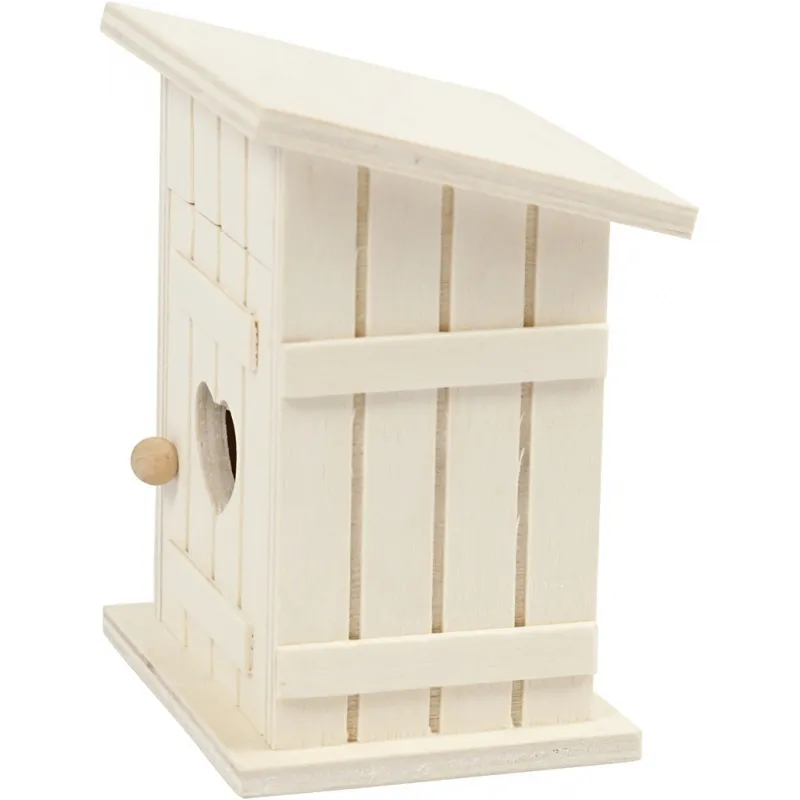 Miniatur-Toilettenhäuschen, L 8 cm, B 6,5 cm, 1 Stk