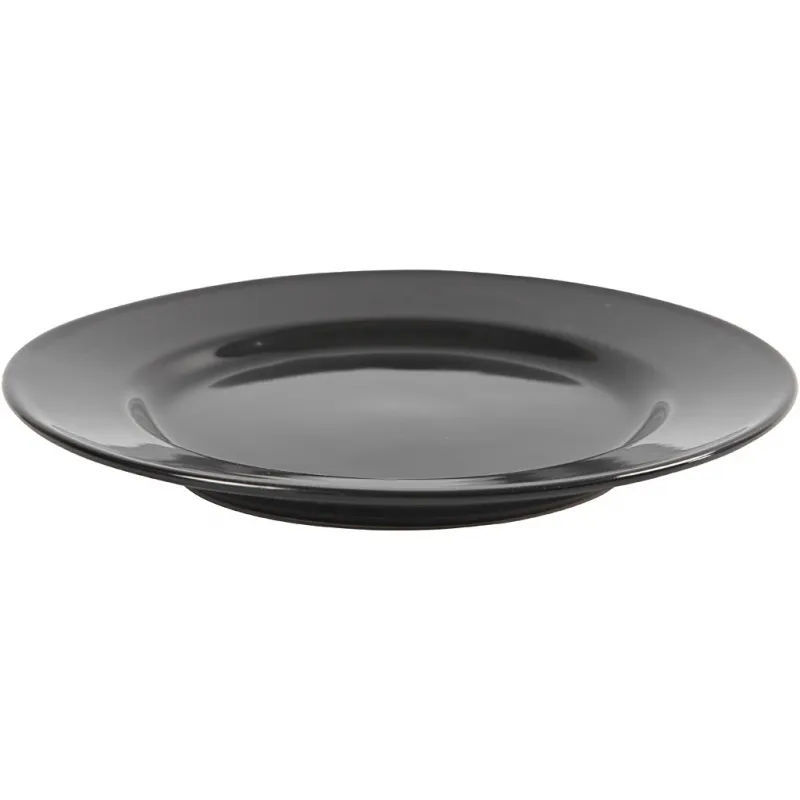 Beistellteller, D 19 cm, Schwarz, 6 Stk/ 1 Pck