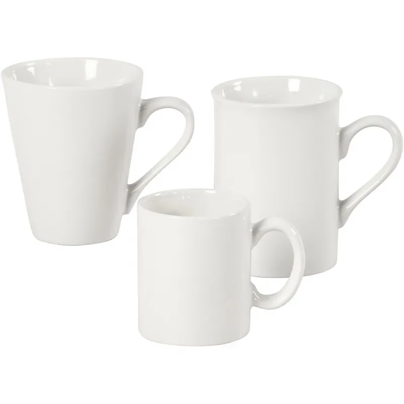 Tasse, H 7-10 cm, Weiß, 48 Stk/ 1 Pck