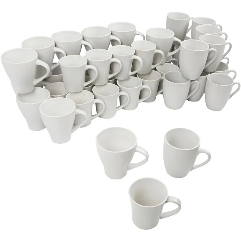 Tasse, H 7-10 cm, Weiß, 48 Stk/ 1 Pck