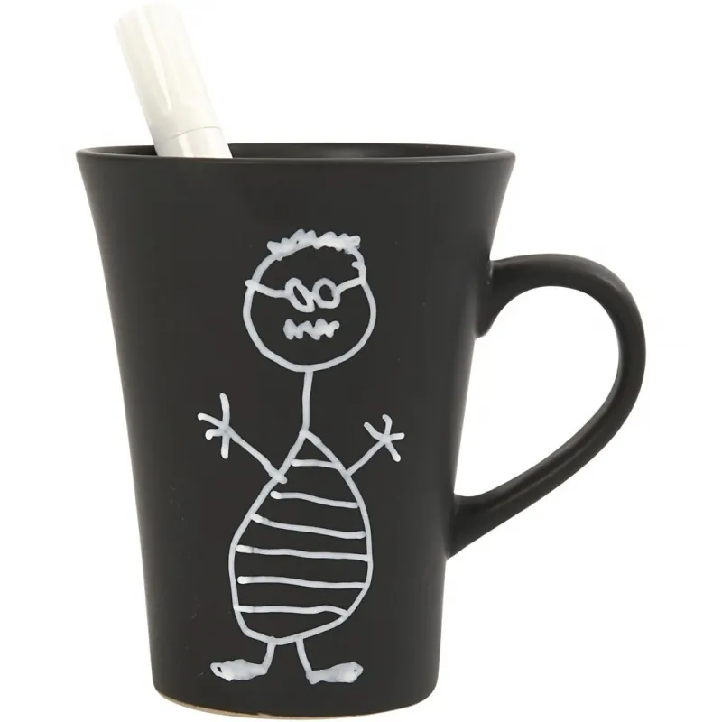 Becher , H 10 cm, D 5,9-8,7 cm, 300 ml, ca. 300 ml, Schwarz, 12 Stk/ 1 Pck