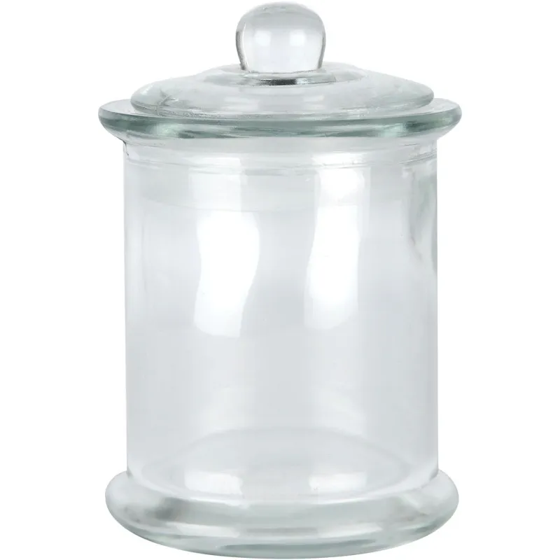 Vorratsglas mit Deckel, H 14,5 cm, D 8 cm, 10 Stk/ 1 Pck