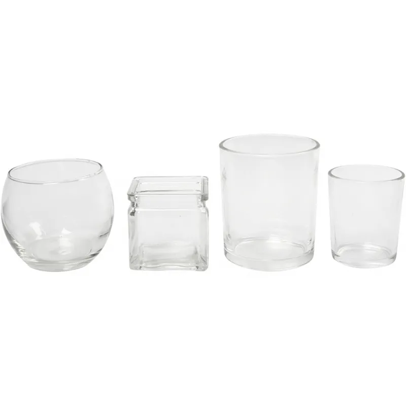 Teelichthalter, H 5,3-8,4 cm, D 4,5-7,3 cm, Inhalt kann variieren , 72 Stk/ 1 Pck