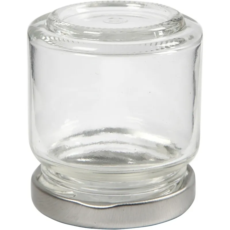 Einmachgläser, H 6,5 cm, D 5,7 cm, 100 ml, Transparent, 12 Stk/ 1 Pck