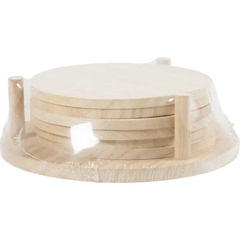 Untersetzer, D 9,5 cm, Dicke 5 mm, 6 Stk/ 1 Pck