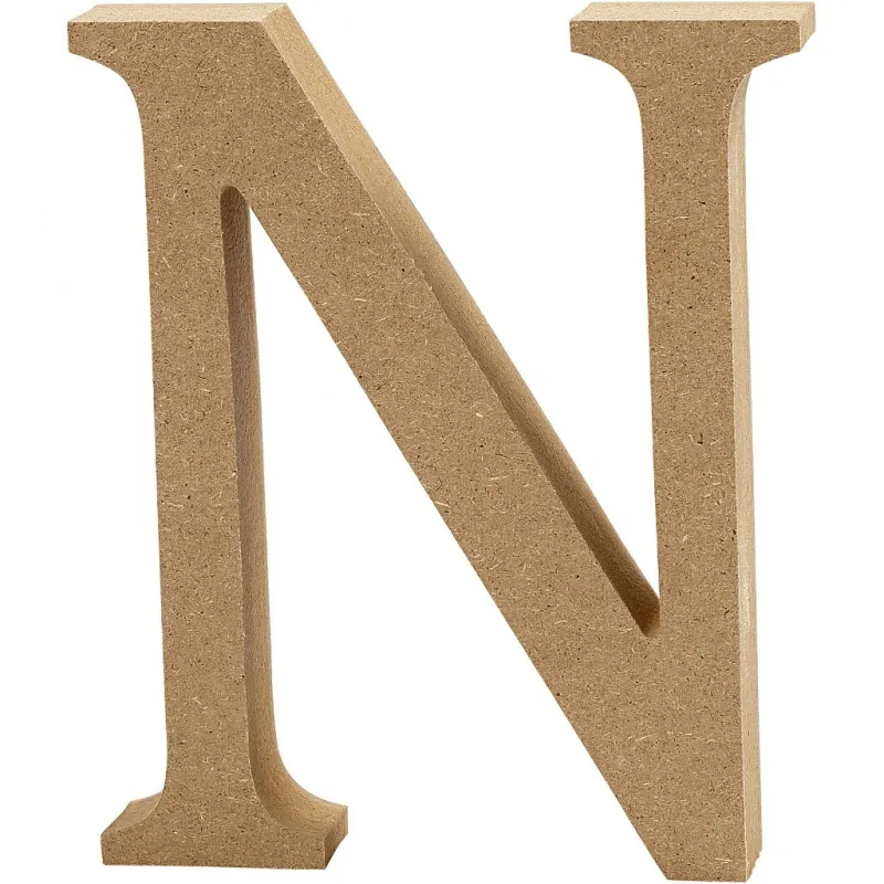 Buchstabe, N, H 8 cm, Dicke 1,5 cm, 1 Stk