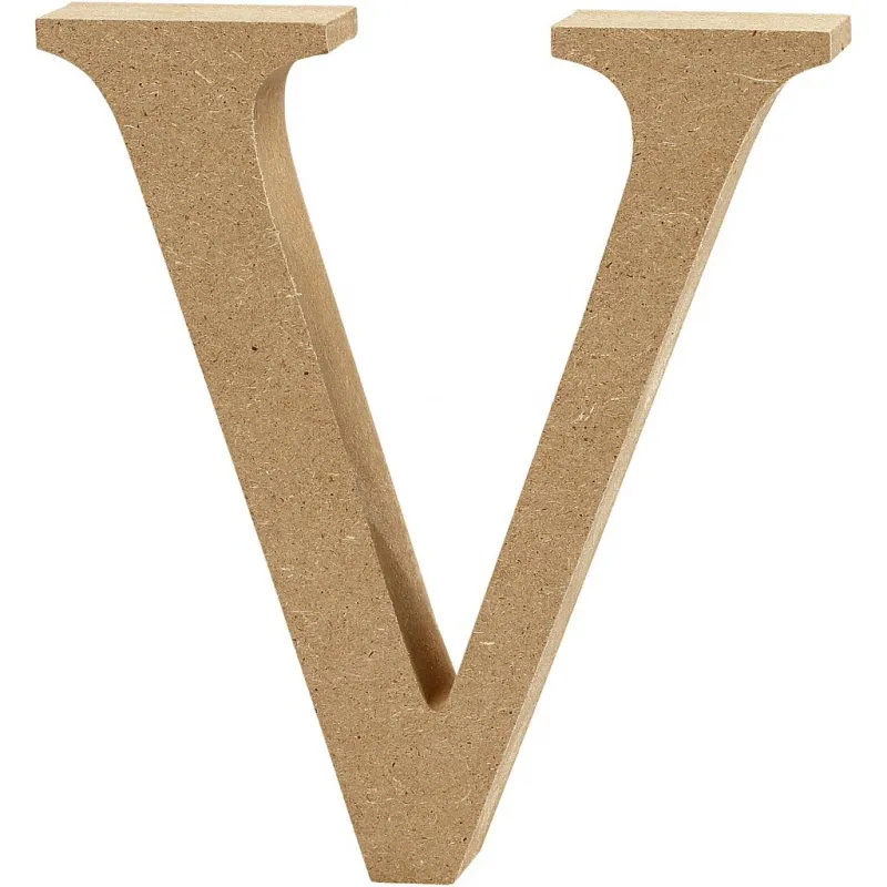 Buchstabe, V, H 8 cm, Dicke 1,5 cm, 1 Stk