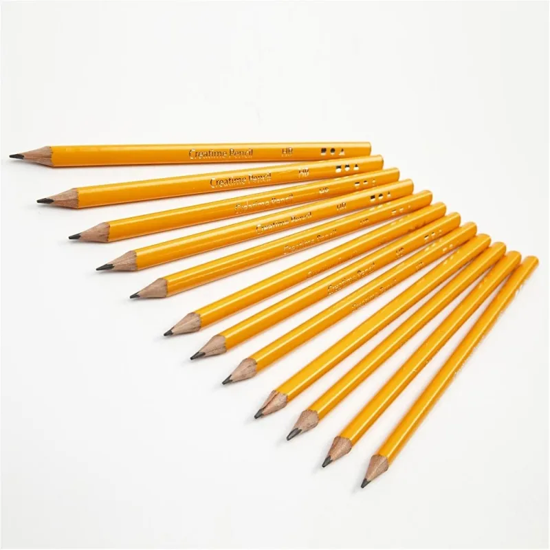 Schulbleistift, L 17,5 cm, HB, Dicke 7 mm, Mine 2 mm, 12 Stk/ 1 Pck