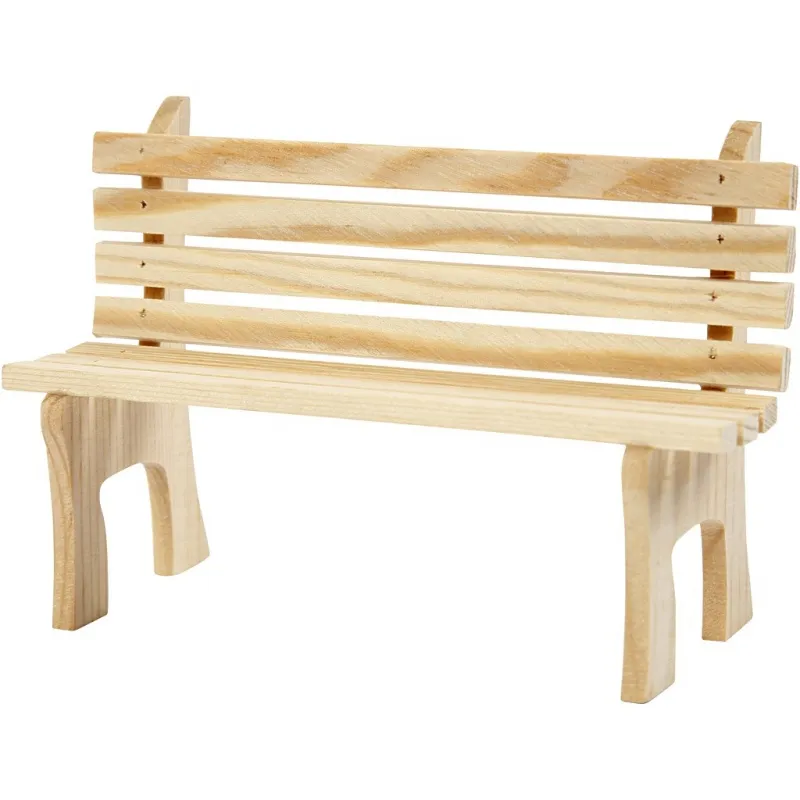 Mini-Möbel - Sortiment, Gartentisch, Kinderwagen, Stuhl, Schaukelstuhl, Bank, H 5,8-10,5 cm, 50 Stk/ 1 Pck