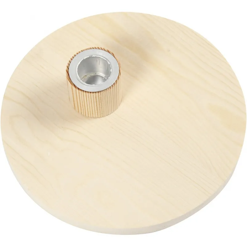 Kerzenhalter, H 4 cm, D 16 cm, 1 Stk