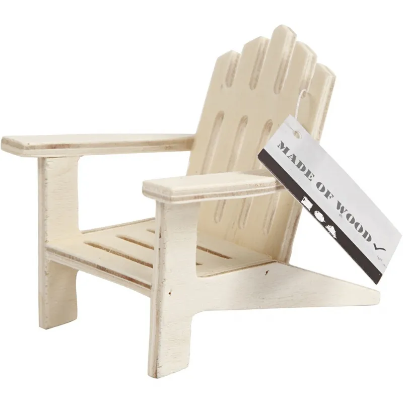 Gartenstuhl, H 9 cm, T 9 cm, B 7,5 cm, 1 Stk