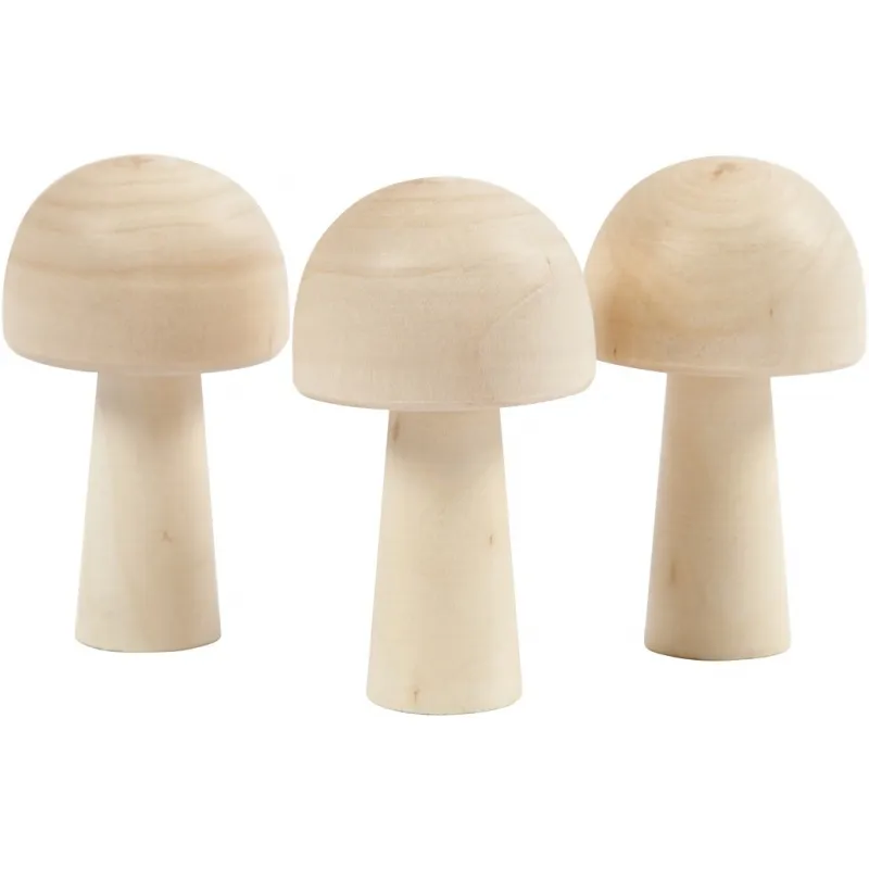 Pilz, H 5,2 cm, D 2,9 cm, 3 Stk/ 1 Pck