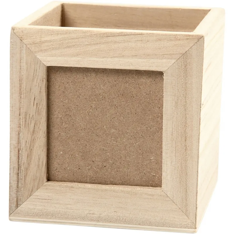 Stiftebehälter, Größe 10x10x10 cm, Lochgröße 6,2x6,2 cm, 1 Stk