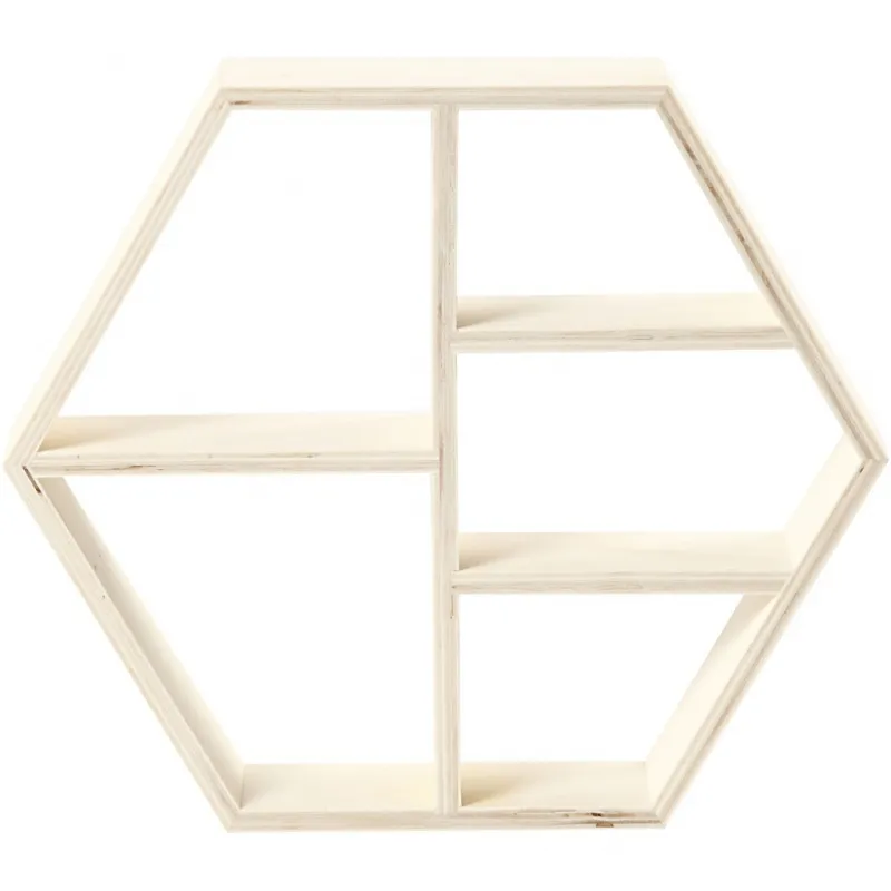Holzregal, H 25 cm, T 5 cm, B 28,5 cm, 1 Stk